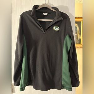 Green Bay Packers Pullover Zip Jacket Size Large- NFL Team Apparel
